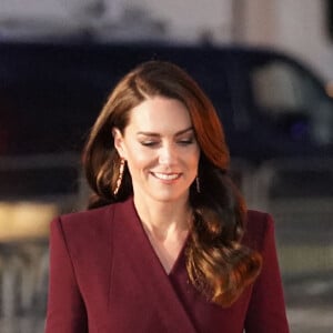 Catherine (Kate) Middleton, princesse de Galles, arrive pour le "Together at Christmas" Carol Service à l'abbaye de Westminster à Londres, Royaume uni, le 15 décembre 2022. 