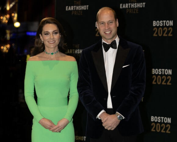 Le prince William, prince de Galles, et Catherine (Kate) Middleton, princesse de Galles, assistent à la 2ème cérémonie "Earthshot Prize Awards" à Boston, le 2 décembre 2022. 