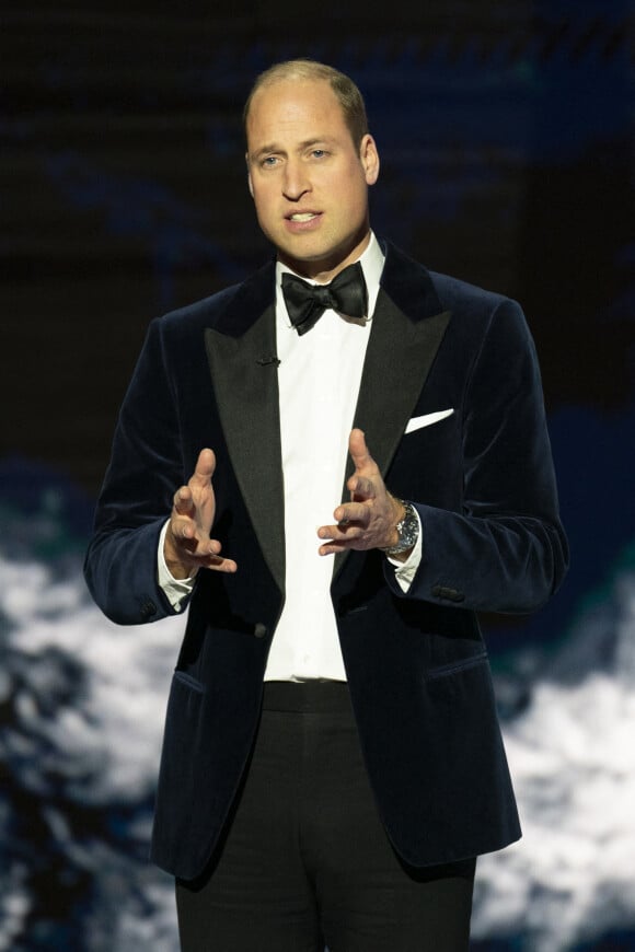 Le prince William, prince de Galles, lors de la 2ème cérémonie "Earthshot Prize Awards" au "MGM Music Hall de Fenway" à Boston, le 2 décembre 2022. Au cours de cette soirée, les noms des lauréats seront révélés. 