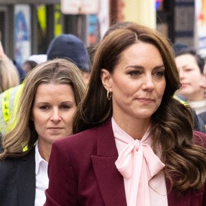 Le prince de Galles William et Kate Catherine Middleton, princesse de Galles, en visite au centre Roca à Chelsea dans le Massachusetts, à l'occasion de leur voyage officiel aux Etats-Unis le 1er décembre 2022. 