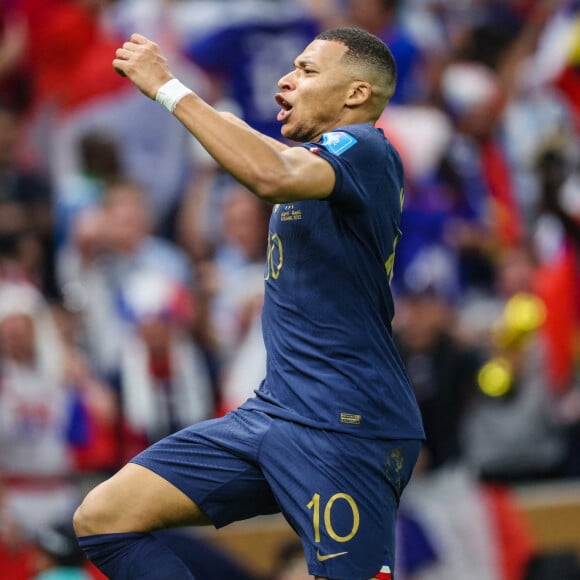 Kylian Mbappé - Match "France - Argentine (3-3 - tab 2-4)" en finale de la Coupe du Monde 2022 au Qatar, le 18 décembre 2022. © William Volcov/Zuma Press/Bestimage