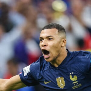 Kylian Mbappé - Match "France - Argentine (3-3 - tab 2-4)" en finale de la Coupe du Monde 2022 au Qatar, le 18 décembre 2022. © William Volcov/Zuma Press/Bestimage