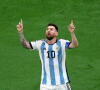 Lionel Messi - Match "France - Argentine (3-3 - tab 2-4)" en finale de la Coupe du Monde 2022 au Qatar (FIFA World Cup Qatar 2022) le 18 décembre 2022.