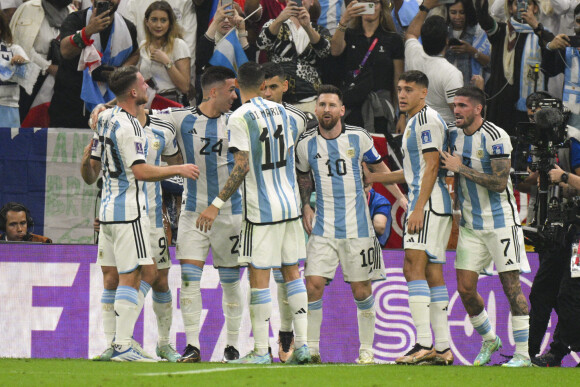 Lionel Messi sur penalty - Match "France - Argentine (3-3 - tab 2-4)" en finale de la Coupe du Monde 2022 au Qatar, le 18 décembre 2022. © JB Autissier / Panoramic / Bestimage