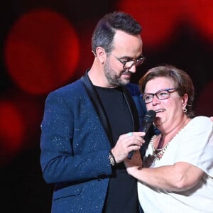 Exclusif - Jarry et Christine (mère de Olivier) - Enregistrement de l'émission "Le Big Show", spécial Noêl, au Théâtre Marigny à Paris, présentée par Jarry, diffusée le 20 décembre à 21h10 sur France 2 © Coadic Guirec / Bestimage