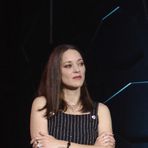 Marion Cotillard - J.Gray reçoit des mains de M.Cotillard l'étoile d'or à l'occasion de l'hommage qui lui est rendu lors du 19ème Festival International du Film de Marrakech le 12 novembre 2022. Soirée en hommage au réalisateur américain J.Gray. © Denis Guignebourg / Bestimage 
