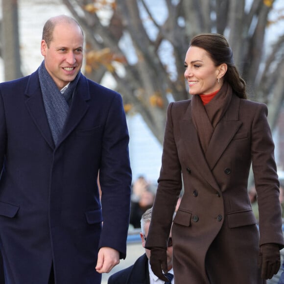 Le prince de Galles William et Kate Catherine Middleton, princesse de Galles, en visite sur le port de Boston, à l'occasion de leur déplacement officiel aux Etats-Unis. Le 1er décembre 2022 