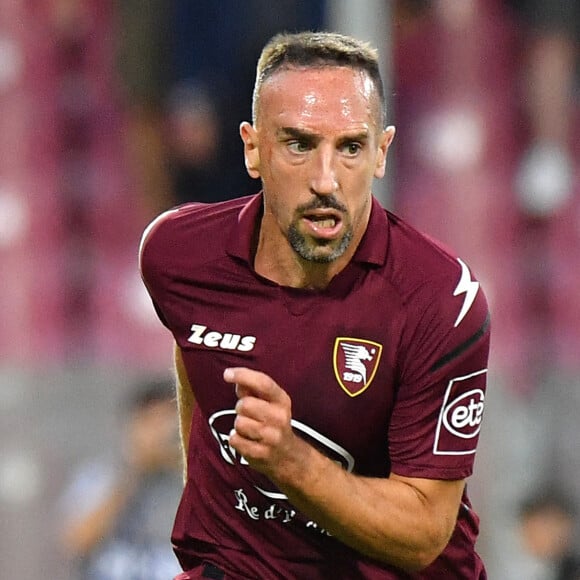 Franck Ribery lors du match de Serie A opposant l'AC Milan à l'US Salernitana au stade San Siro, à Milan, Italie. © Francesco Scaccianoce/LPS/Zuma Press/Bestimage