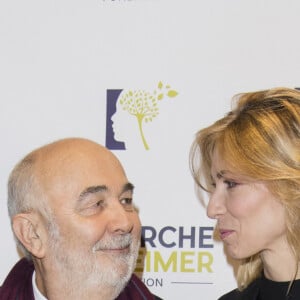 Gérard Jugnot et sa femme Patricia Campi - People au concert du 13ème Gala 2018 de l'Association pour la Recherche sur Alzheimer à la salle Pleyel à Paris le 12 février 2018. L'intégralité des bénéfices de cette soirée servira à financer la recherche sur la maladie d'Alzheimer. © Coadic Guirec-Pierre Perusseau/Bestimage