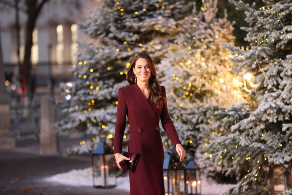 Catherine Kate Middleton, princesse de Galles - La famille royale à la sortie de la messe "Together at Christmas" à l'Abbaye de Westminster le 15 décembre 2022. © Photoshot / Panoramic / Bestimage