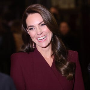 Catherine (Kate) Middleton, princesse de Galles, arrive pour le "Together at Christmas" Carol Service à l'abbaye de Westminster à Londres, Royaume uni, le 15 décembre 2022.