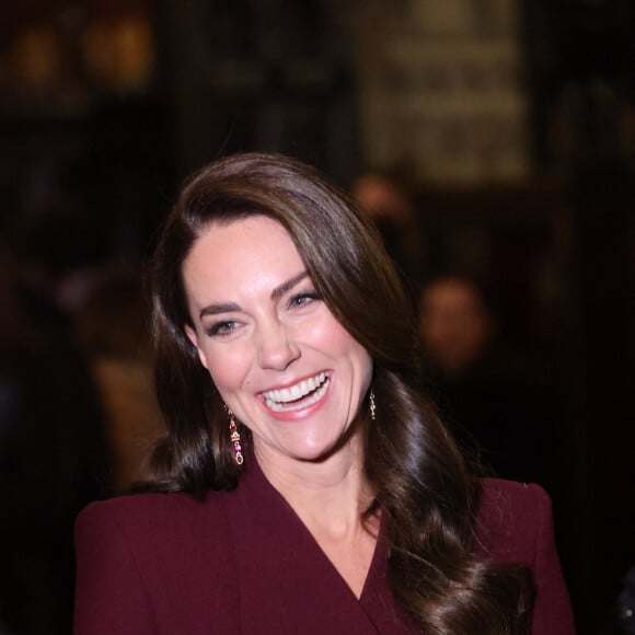 Catherine (Kate) Middleton, princesse de Galles, arrive pour le "Together at Christmas" Carol Service à l'abbaye de Westminster à Londres, Royaume uni, le 15 décembre 2022.