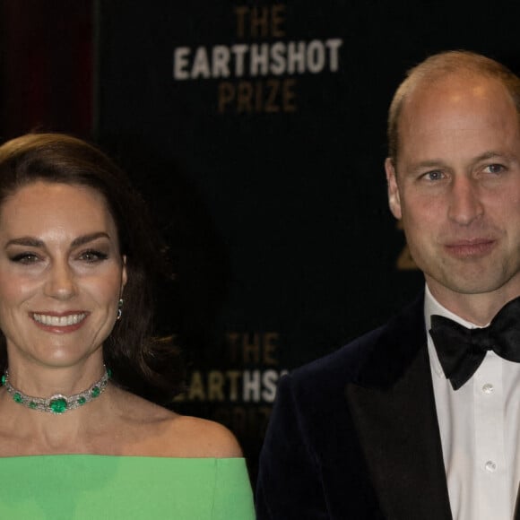 Le prince William, prince de Galles, et Catherine (Kate) Middleton, princesse de Galles, assistent à la 2ème cérémonie "Earthshot Prize Awards" à Boston, le 2 décembre 2022.