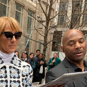 Celine Dion à la sortie de son hôtel à New York le 3 mars 2020 