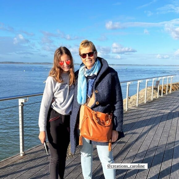 Laure Manaudou et sa fille Manon, 5 janvier 2022.