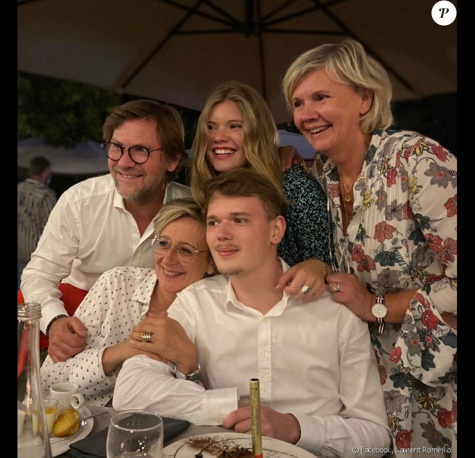Laurent Romejko avec ses enfants Mathilde