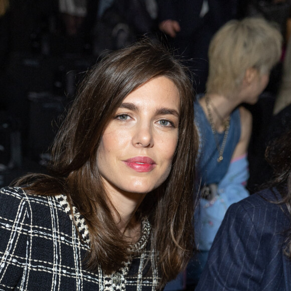 Charlotte Casiraghi - Front Row au défilé Chanel Collection Femme Prêt-à-porter Printemps/Eté 2023 lors de la Fashion Week de Paris (PFW), France, le 4 octobre 2022. © Olivier Borde/Bestimage