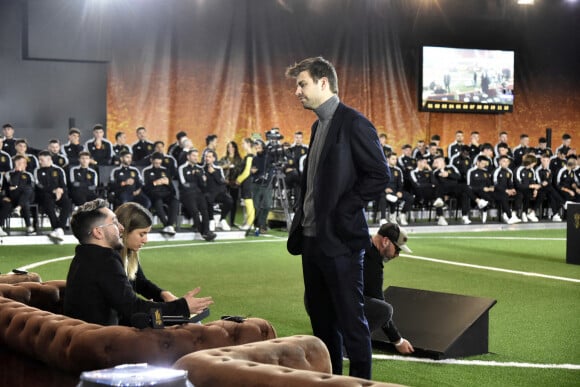 Gérard Piqué à la présentation de la "Kings League" à Barcelone, le 27 décembre 2022.