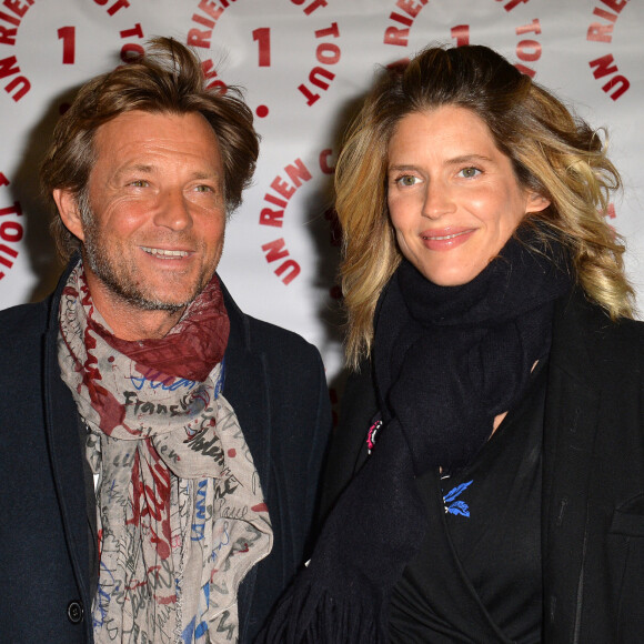 Laurent Delahousse et sa compagne Alice Taglioni (enceinte) lors d'une visite privée et d'un dîner de gala caritatif donné en faveur des actions de l'association "Un Rien C'est Tout" au musée Rodin à Paris, France. © Veeren/Bestimage 