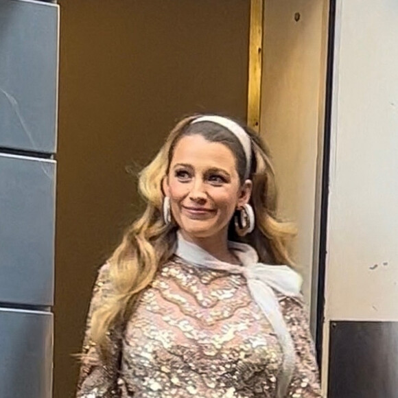 Blake Lively, enceinte de son quatrième enfant, arrive au colloque de Forbes "10th Annual Forbes Power Women's Summit" à New York le 15 septembre 2022.