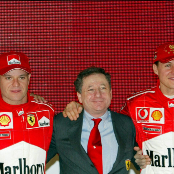 Felipe Massa, Luca Badoer, Jean Todt, Michael Schumacher et Rubbens Barrichello.