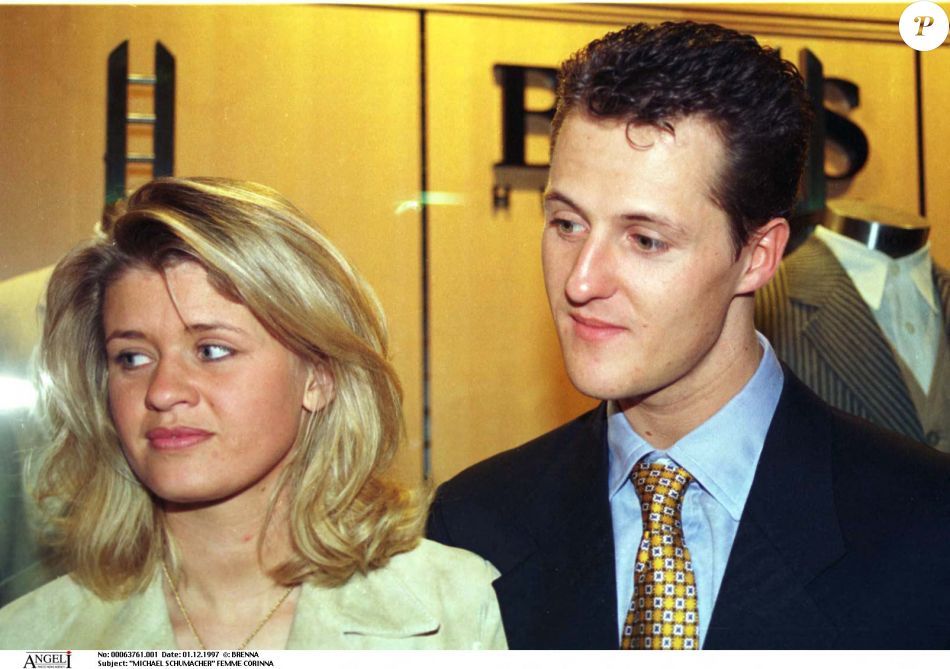 Michael Schumacher et sa femme Corinna. - Purepeople