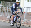 Mark Cavendish de l'équipe Quick - Step Alpha Vinyl Team - M.Pedersen remporte la troisième étape du 68 circuit cycliste Sarthe-Pays de la Loire, le 7 avril 2022. Il a devancé K.Vauquelin (Team Arkéa-Samsic) et M.Cavendish (Quick-Step Alpha Vinyl). Sablé-sur-Sarthe. © Laurent Lairys / Panoramic / Bestimage