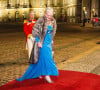 La reine Margrethe II de Danemark - La famille royale de Danemark arrive au dîner de Nouvel An au palais d'Amalienborg de Copenhague, Danemark, le 1er janvier 2023. 
