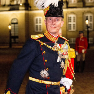 Le prince Joachim de Danemark - La famille royale de Danemark arrive au dîner de Nouvel An au palais d'Amalienborg de Copenhague, Danemark, le 1er janvier 2023. 