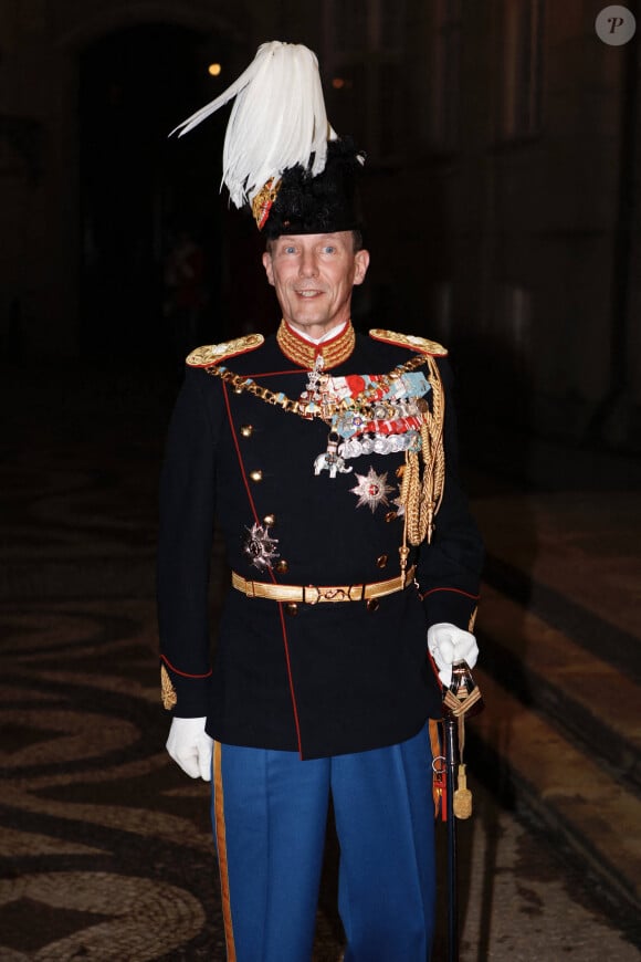 Le prince Joachim de Danemark - La famille royale de Danemark arrive à la réception du nouvel an au palais Amalienborg à Copenhague le 1er janvier 2023 