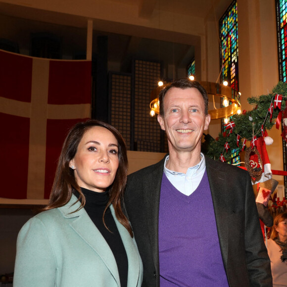La princesse Marie de Danemark et le prince Joachim de Danemark ont assisté à l'ouverture du bazar de Noël organisé par la Frederikskirken à l'église danoise de Paris le 2 novembre 2022. © Dominique Jacovides/Bestimage 