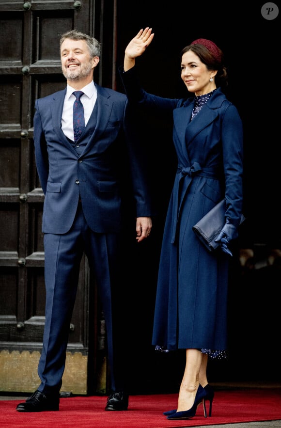 Le prince Frederik et la princesse Mary de Danemark - La famille royale danoise assiste à une réception avec un déjeuner officiel dans le cadre des célébrations du 50ème jubilé de la reine du Danemark à l'hôtel de ville de Copenhague, Danemark, le 12 novembre 2022. 