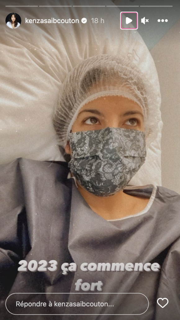 Kenza Saïb-Couton (Demain nous appartient) à l'hôpital pour le retrait de sa vésicule biliaire - Instagram