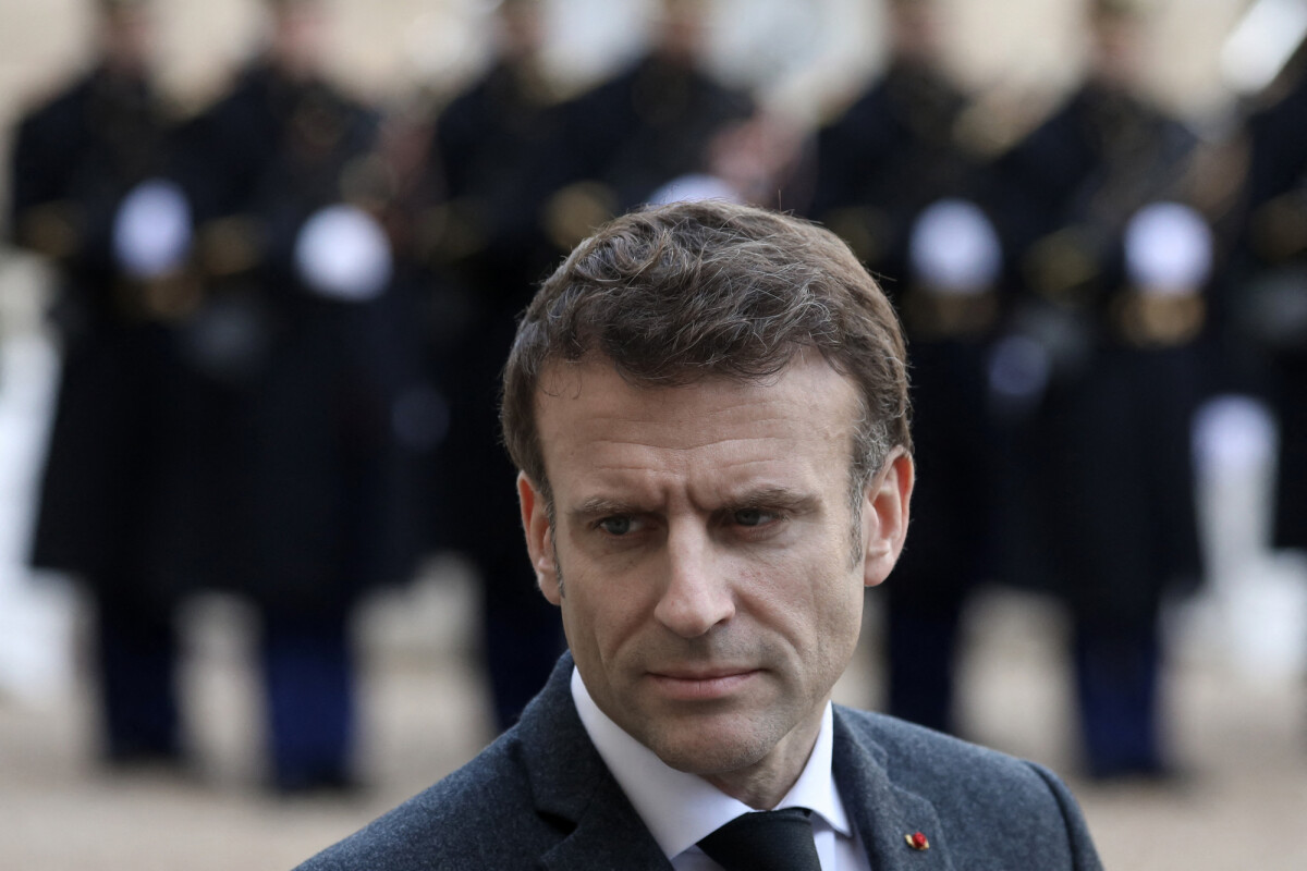 Photo : Le président de la République française, Emmanuel Macron reçoit ...