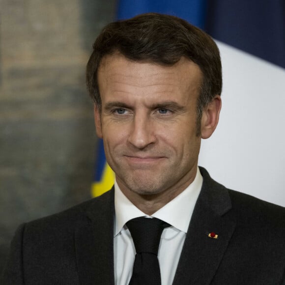 Conférence de presse commune du président Emmanuel Macron et du premier ministre du Cambodge Hun Sen au palais de l'Elysée à Paris le 13 décembre 2022. © Eliot Blondet / Pool / Bestimage