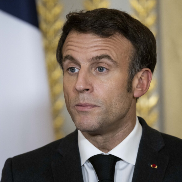 Conférence de presse commune du président Emmanuel Macron et du premier ministre du Cambodge Hun Sen au palais de l'Elysée à Paris le 13 décembre 2022. © Eliot Blondet / Pool / Bestimage