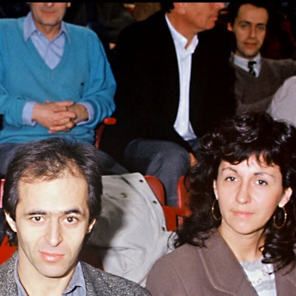 Jean-Jacques Goldman et Catherine Morlet à l'open de Bercy en 1990.