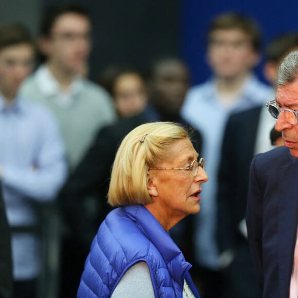 Patrick et Isabelle Balkany assistent au meeting de Nicolas Sarkozy à Boulogne-Billancourt le 25 novembre 2014.