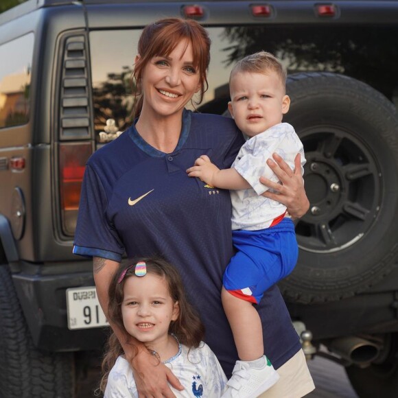 Julia Paredes et ses enfants Luna et Vittorio