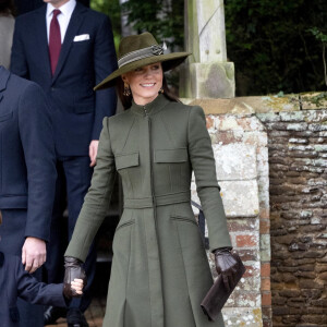 Catherine (Kate) Middleton, princesse de Galles - La famille royale d'Angleterre assiste au service religieux de Noël à l'église St Mary Magdalene à Sandringham, Norfolk, Royaume Uni, le 25 décembre 2022. 