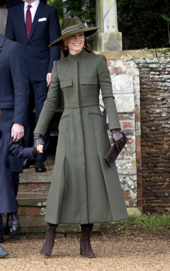 Catherine (Kate) Middleton, princesse de Galles - La famille royale d'Angleterre assiste au service religieux de Noël à l'église St Mary Magdalene à Sandringham, Norfolk, Royaume Uni, le 25 décembre 2022. 
