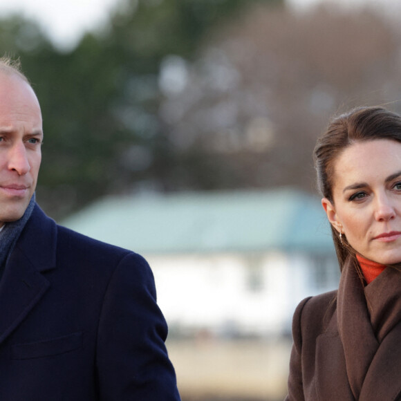 Le prince de Galles William et Kate Catherine Middleton, princesse de Galles, en visite sur le port de Boston, à l'occasion de leur déplacement officiel aux Etats-Unis. Le 1er décembre 2022 