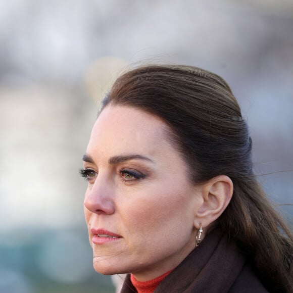 Kate Catherine Middleton, princesse de Galles, en visite sur le port de Boston, à l'occasion de son déplacement officiel aux Etats-Unis. 