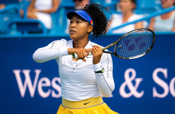 Naomi Osaka - La Japonaise N.Osaka battue par la Chinoise S.Zhang (6-4, 7-5) lors des Masters de Cincinnati, le 16 août 2022.