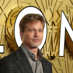 Brad Pitt - Première du film "Babylon" à Londres le 12 janvier 2023. 