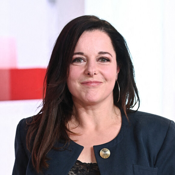 Exclusif - Laure Calamy lors de l'enregistrement de l'émission "Vivement dimanche" au studio Gabriel, présentée par M.Drucker et diffusée sur France 3 le 15 janvier 2023. Paris, le 6 janvier 2023. © Guillaume Gaffiot / Bestimage