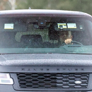 Exclusif - Le prince Harry se fait conduire par son chauffeur à bord de son Range Rover à Montecito. Los Angeles, le 5 janvier 2023. 
