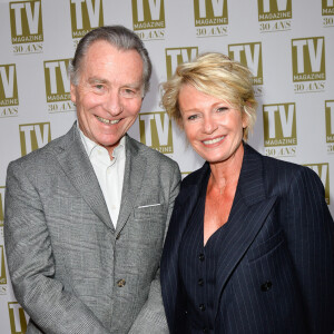 William Leymergie et Sophie Davant - Soirée d'anniversaire des 30 ans de TV Magazine au Pavillon des Champs-Elysées à Paris le 17 octobre 2017. © Coadic Guirec/Bestimage