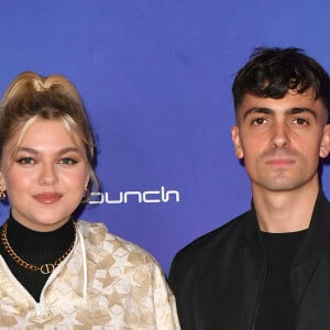 Semi Exclusif - Louane et son compagnon Florian Rossi - Avant Première de " Belle " film animé japonais au Grand Rex à Paris le 6 décembre 2021 . © Veeren / Bestimage