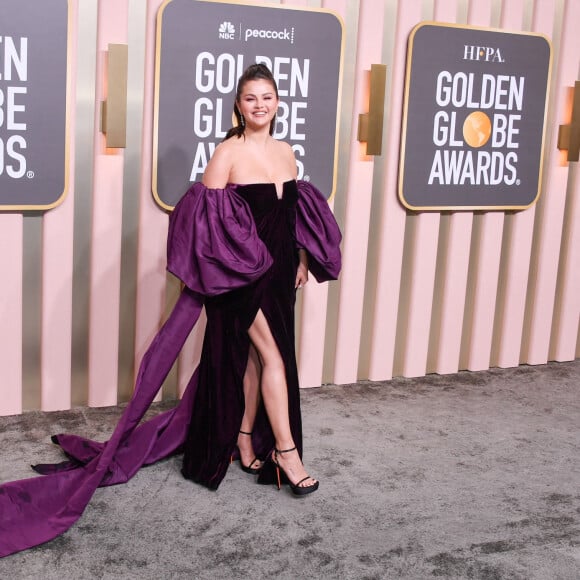 Selena Gomez au photocall de la 80ème cérémonie des Golden Globe, au "Beverly Hilton" à Los Angeles, le 10 janvier 2023. 